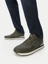 Kappa Sneakersy CEOWB-V12-1127 Khaki. Brązowe buty sportowe casual Kappa, bez wzorów, ze skóry, bez zapięcia. Za 169.99 zł.
