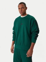 Adidas Bluza Essentials 3-Stripes JE6306 Zielony Regular Fit. Zielone bluzy Adidas, l, bez wzorów, z bawełny, bez kaptura. Za 219.99 zł.