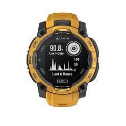 Zegarek smart Garmin Instinct 3 Solar 45 mm Żółty. Żółte zegarki GARMIN, metalowe. Za 1,509.90 zł.