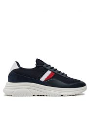 Tommy Hilfiger Sneakersy Modern Runner Premium Knit FM0FM05135 Granatowy. Niebieskie buty sportowe casual Tommy Hilfiger, bez wzorów, z materiału, bez zapięcia. Za 339.99 zł.