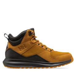 Trekkingi Helly Hansen. Brązowe botki sznurowane Helly Hansen, bez wzorów, bez obcasa, bez zapięcia. Za 439.99 zł.