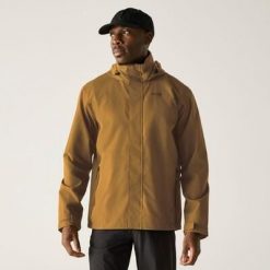 Kurtka turystyczna męska Matt II Wodoodporna. Żółte kurtki Regatta, m, bez wzorów, z bawełny, bez kaptura. W wyprzedaży za 229.99 zł.
