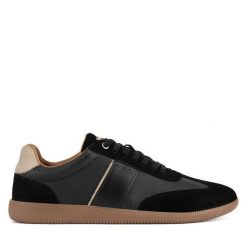 Półbuty MEXX. Czarne eleganckie półbuty Mexx, bez wzorów, bez obcasa, bez zapięcia. Za 329.99 zł.
