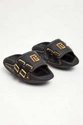 Klapki męskie skórzane BALMAIN. Klapki Balmain. W wyprzedaży za 2,852.85 zł.