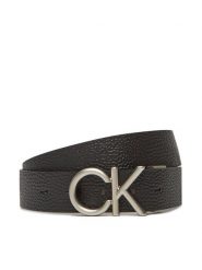 Calvin Klein Pasek Męski Ck Hallmark Logo 35Mm Adj/Rev LV04D7034G Czarny. Czarne paski CALVIN KLEIN, bez wzorów, ze skóry. Za 299.99 zł.