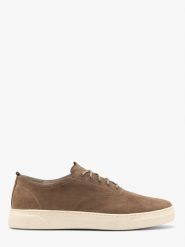 Brązowe półbuty męskie na masywnym spodzie CALLUM. Brązowe eleganckie półbuty Ryłko, bez wzorów, ze skóry, bez obcasa, bez zapięcia. Za 399.99 zł.
