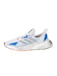 Adidas Sneakersy "X9000L4" w kolorze biało-niebieskim rozmiar: 41 1/3. Białe buty sportowe casual Adidas, bez wzorów, z materiału, bez zapięcia. Za 245.96 zł.