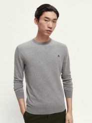 Scotch & Soda Sweter w kolorze szarym rozmiar: L. Szare swetry nierozpinane Scotch & Soda, l, bez wzorów, z wiskozy, bez kołnierzyka, bez ramiączek. Za 145.26 zł.
