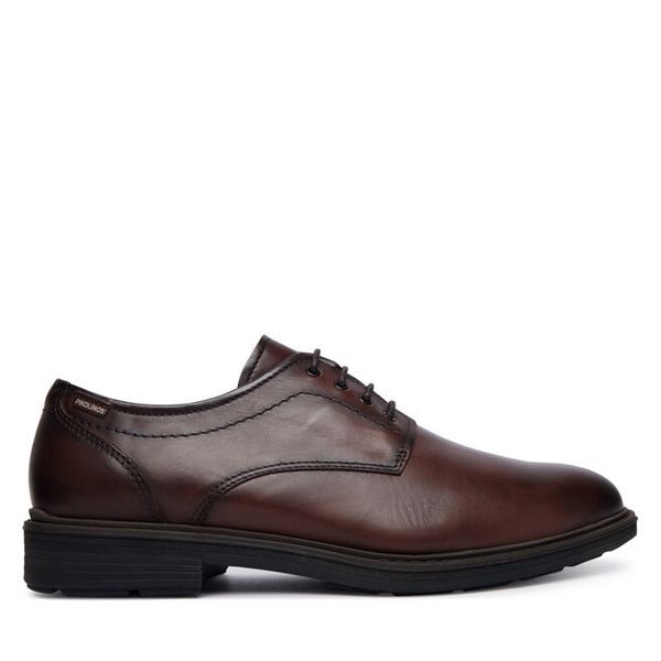 Półbuty Pikolinos. Brązowe eleganckie półbuty Pikolinos, bez wzorów, bez obcasa, bez zapięcia. Za 759.99 zł.