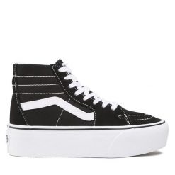 Tenisówki Vans. Czarne trampki Vans, bez wzorów, bez zapięcia. Za 289.99 zł.