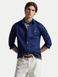 Polo Ralph Lauren Koszula 710B20512006 Granatowy Custom Fit. Niebieskie koszule Polo Ralph Lauren, l, bez wzorów, z bawełny, bez kołnierzyka, bez ramiączek. Za 729.99 zł.