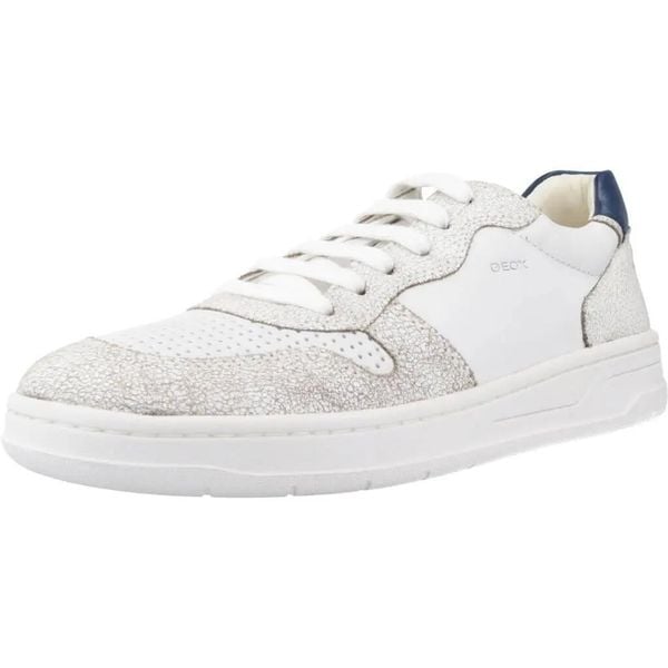 Buty GEOX U MAGNETE Biały. Białe buty turystyczne Geox, bez wzorów, ze skóry, bez zapięcia, na fitness i siłownię. Za 320.99 zł.