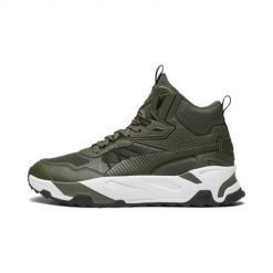 Buty do chodzenia męskie Puma Trinity Mid Hybrid. Brązowe buty sportowe casual Puma, bez wzorów, z materiału, za kostkę, bez zapięcia. Za 533.00 zł.
