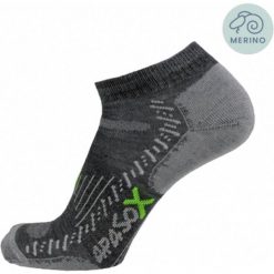 Skarpety turystyczne - Elbrus - Niski model skarpet sportowych. Szare skarpetki sportowe APASOX, bez wzorów, z lycry. Za 86.95 zł.