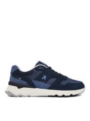 Rieker Revolution Lifestyle Sneakersy U0905-14 Granatowy. Niebieskie buty sportowe casual Rieker Revolution Lifestyle, bez wzorów, ze skóry, bez zapięcia. Za 439.99 zł.