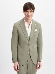 Finshley & Harding London kurtka modułowa z zawartością lnu - Brick Mężczyźni Comfort Fit Lyocell zielony, 50. Zielone kurtki Finshley & Harding London, na lato, m, bez wzorów, z lyocellu, bez kaptura. Za 399.95 zł.