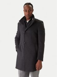 BOSS Płaszcz wełniany H-Hyde 50551078 Szary Slim Fit. Szare płaszcze Boss, na zimę, m, bez wzorów, z wełny, bez kaptura. Za 2,429.00 zł.