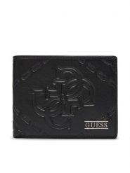 Guess Portfel SMBOMG LEA20 Czarny. Czarne portfele Guess, z aplikacjami, ze skóry. Za 229.99 zł.