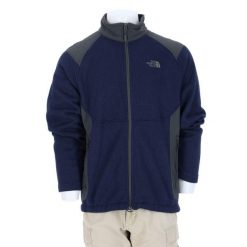 Second life - Męska kurtka polarowa TNF Navy - Jak nowy. Niebieskie kurtki The North Face, m, bez wzorów, z polaru, bez kaptura. Za 170.36 zł.