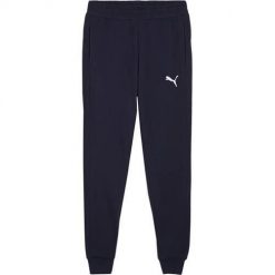 Spodnie sportowe męskie Puma. Niebieskie spodnie treningowe długie Puma, m, bez wzorów, z bawełny. Za 164.00 zł.
