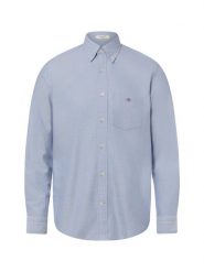 Gant koszula casual Mężczyźni Regular Fit Bawełna niebieski, M. Niebieskie koszule GANT, m, bez wzorów, z bawełny, bez kołnierzyka, bez ramiączek. Za 599.95 zł.