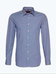 Finshley & Harding Koszula Mężczyźni Slim Fit Bawełna niebieski, 38. Niebieskie koszule Finshley & Harding, m, bez wzorów, z bawełny, bez kołnierzyka, bez ramiączek. Za 179.95 zł.