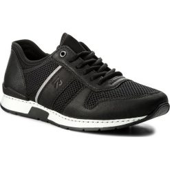 Sneakersy RIEKER - 19400-02 Weiss. Czarne eleganckie półbuty marki Rieker, z materiału. W wyprzedaży za 189.00 zł.