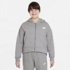Nike Sportswear Club Fleece Szary XS. Szare bluzy Nike, xl, bez wzorów, bez kaptura. W wyprzedaży za 173.10 zł.