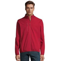 Męska Kurtka Radian Soft Shell. Czerwone kurtki SOL'S, m, bez wzorów, z puchu, bez kaptura. Za 181.99 zł.