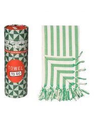 Samimi Chusta hammam "Demeter" w kolorze kremowo-zielonym - 180 x 100 cm rozmiar: onesize. Brązowe szaliki Samimi, bez wzorów, z bawełny. Za 60.99 zł.