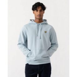 Bluza z kapturem Lyle & Scott. Niebieskie bluzy z kapturem LYLE AND SCOTT, m, bez wzorów, z kapturem. Za 292.00 zł.