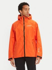 Adidas Kurtka przeciwdeszczowa TERREX XPERIOR GORE-TEX PACLITE HN2909 Pomarańczowy Regular Fit. Brązowe kurtki outdoor i hardshell Adidas, l, bez wzorów, z gore-texu, bez kaptura. Za 579.99 zł.