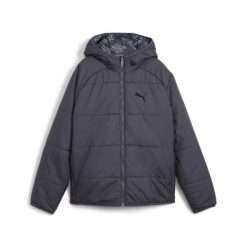 Młodzieżowa dwustronna kurtka ocieplana PUMA Galactic Gray. Szara kurtki Puma, m, bez wzorów, bez kaptura. W wyprzedaży za 199.00 zł.