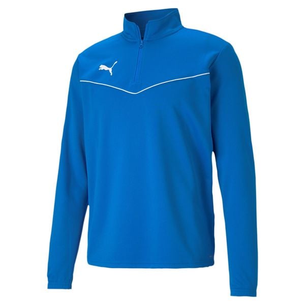 Bluza piłkarska męska Puma teamRISE 1 4 Zip Top. Białe bluzy Puma, l, bez wzorów, bez kaptura. Za 99.77 zł.
