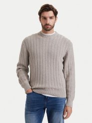 BOSS Sweter Arakingo 50565119 Beżowy Relaxed Fit. Brązowe swetry rozpinane Boss, m, bez wzorów, z bawełny, bez kołnierzyka, bez ramiączek. Za 799.99 zł.