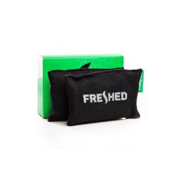 Saszetki odświeżające Freshed - black eco. Czarne buty trekkingowe FRESHED, bez wzorów, bez zapięcia. Za 36.99 zł.