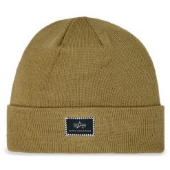 Czapka Alpha Industries. Brązowe czapki zimowe Alpha Industries, bez wzorów. Za 119.99 zł.