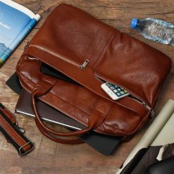 Beltimore torba męska skórzana Duża brązowa laptop J14. Brązowe torby na laptopa . Za 419.90 zł.