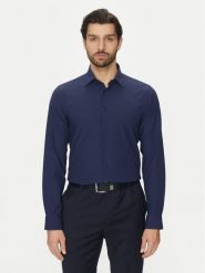 Michael Kors Koszula MK0DS01531 Granatowy Slim Fit. Niebieskie koszule Michael Kors, m, bez wzorów, z bawełny, bez kołnierzyka, bez ramiączek. Za 399.99 zł.