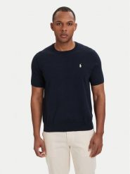 Polo Ralph Lauren T-Shirt 710980681001 Granatowy Regular Fit. Niebieskie koszulki polo Polo Ralph Lauren, l, bez wzorów, z bawełny, bez kołnierzyka, bez ramiączek. Za 769.99 zł.