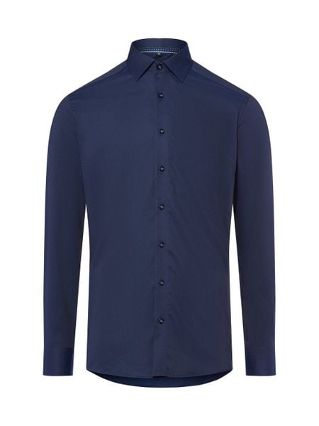 Finshley & Harding Koszula męska - Easy Care Mężczyźni Modern Fit Bawełna niebieski jednolity, 42. Niebieskie koszule Finshley & Harding, m, bez wzorów, z bawełny, bez kołnierzyka, bez ramiączek. Za 199.95 zł.