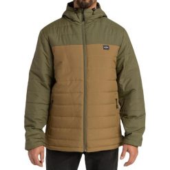 Kurtka zimowa męska Billabong Surf Check. Zielone kurtki Billabong, na zimę, m, bez wzorów, z poliesteru, bez kaptura. W wyprzedaży za 246.49 zł.