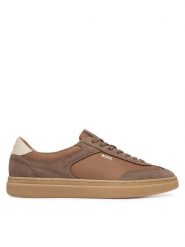 BOSS Sneakersy Kieran 50567947 Beżowy. Brązowe buty sportowe casual Boss, bez wzorów, ze skóry, bez zapięcia. Za 764.99 zł.