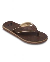 Sandały dla Mężczyzn CARVER NUBUCK Brązowy. Brązowe sandały Quiksilver, z dżerseju, bez zapięcia. Za 149.99 zł.