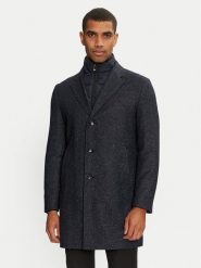 Boss Płaszcz wełniany H-hyde 50528177 Granatowy Slim Fit. Niebieskie płaszcze Boss, na zimę, m, bez wzorów, z wełny, bez kaptura. Za 2,499.00 zł.