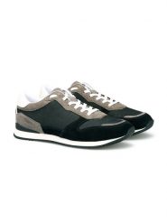 LLOYD Skórzane sneakersy w kolorze czarno-szarym rozmiar: 44. Czarne buty sportowe casual Lloyd, bez wzorów, z materiału, bez zapięcia. Za 294.95 zł.