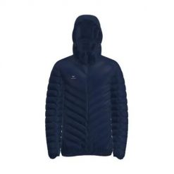 Kurtka puchowa Erima. Niebieskie kurtki Erima, s, bez wzorów, z materiału, z kapturem. Za 348.65 zł.