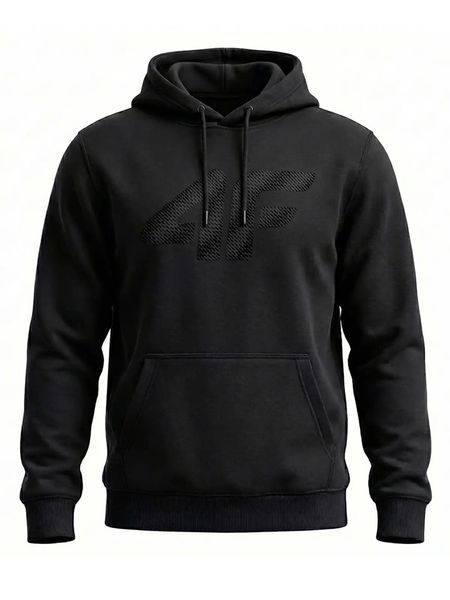 4F Bluza w kolorze czarnym rozmiar: S. Czarne bluzy 4F, s, bez wzorów, z kapturem. Za 139.95 zł.
