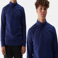 BIELIZNA TERMOAKTYWNA MĘSKA POLAROWA 4F XXL BLUZA POLAROWA UFLEM045. Niebieskia bielizna termoaktywna 4F, l, bez wzorów, z materiału, bez ramiączek, do biegania. Za 58.43 zł.