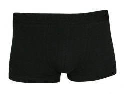 Klasyczne Męskie Bokserki, Bawełna z Elastanem, Czarne, Obcisłe. Czarne bokserki Pako Jeans, l, bez wzorów, z bawełny. Za 33.00 zł.